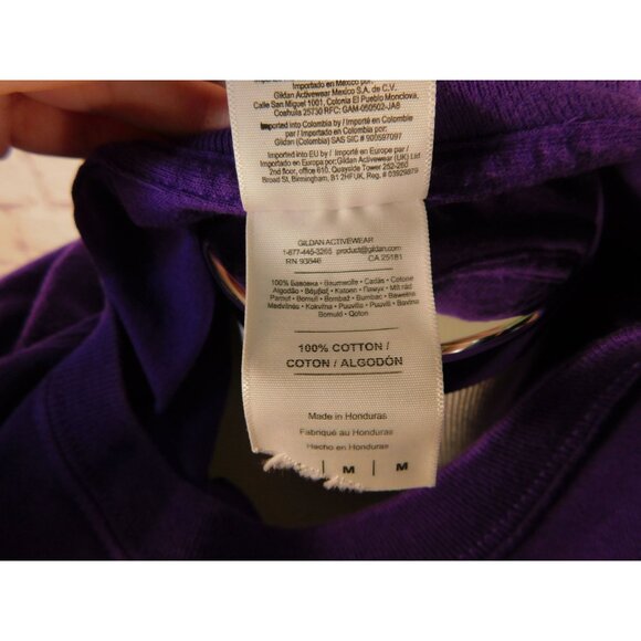 Tribal-Inspired Purple Long Sleeve Tee Listen To The Wind Purple Medium - Picture 11 of 12